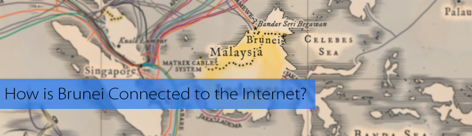 how is brunei connected to the internet
